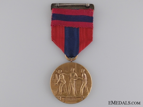 West Indies Campaign Medal (for U.S.S. Peoria) Reverse