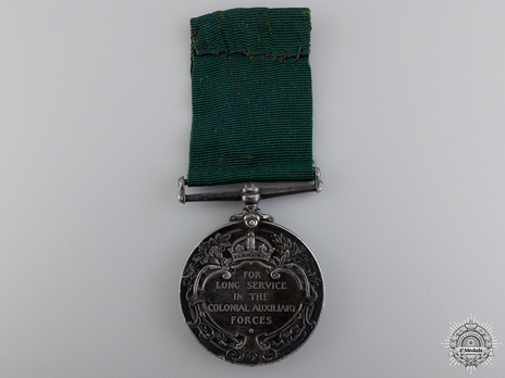 Colonial Auxiliary Forces Long Service Medal Reverse