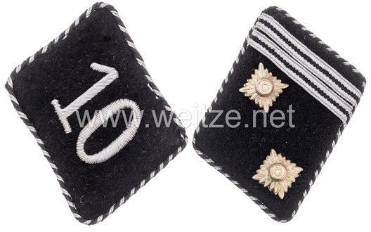 Allgemeine SS 10th Standarte Unit Collar Tab Obverse