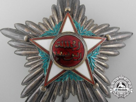 Order of Ouissan Alaouite, Type II, I Class Grand Officer Breast Star Obverse
