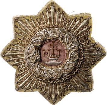 Order of St. Stephen, Type I, Grand Cross Breast Star (embroidered)