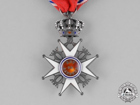 Order of St. Olav, Knight II Class, Civil Division Reverse