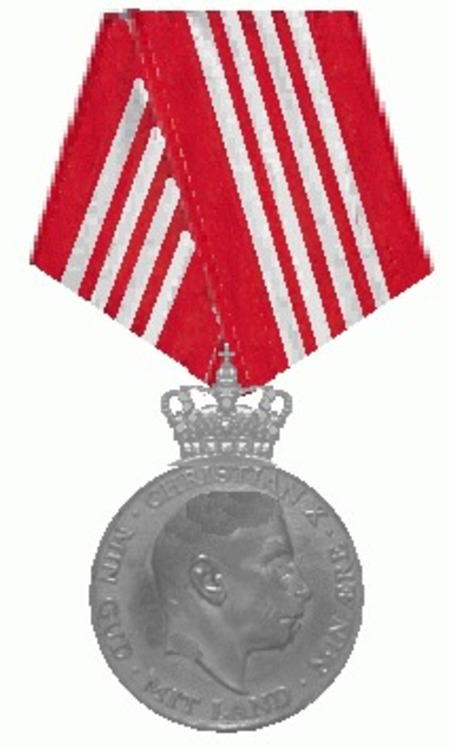 King christian x%27s medal for participation in the war