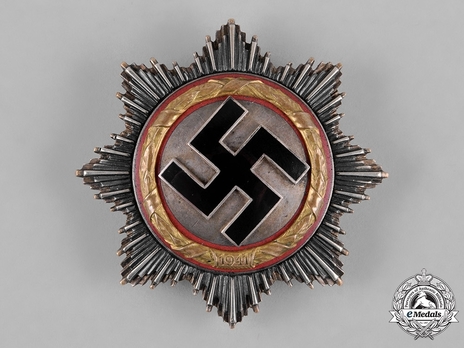 German Cross, in Gold, by C. E. Juncker (Model 1, 5 rivets) Obverse