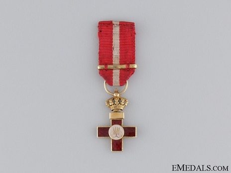 Miniature 1st Class Cross (red distinction) (gold) Reverse
