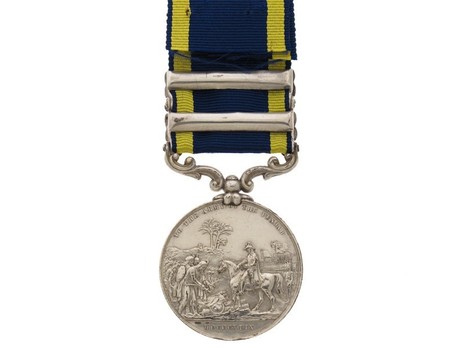 Silver Medal (with "MOOLTAN" and "GOOJERAT" clasps) Reverse