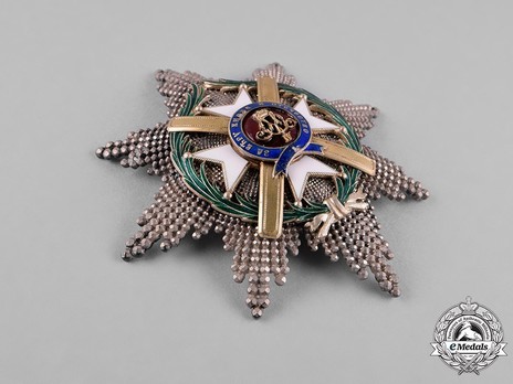 Order of the Cross of Takovo, Civil Division, II Class Breast Star Obverse