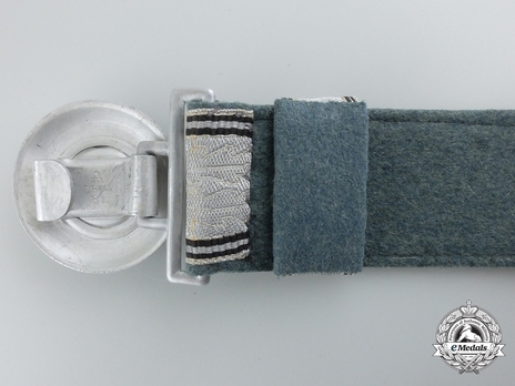 German Police 2nd Pattern Brocade Dress Belt Strap Reverse