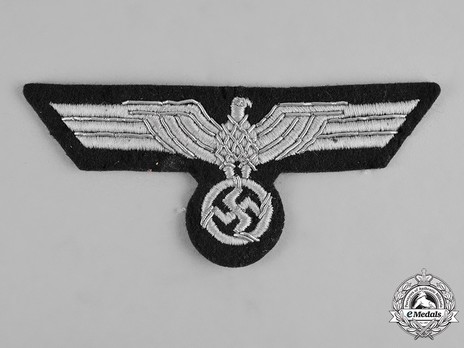German Army Officer's Breast Eagle (Machine-Woven) Obverse