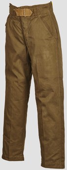 German Army Tropical Field Service Trousers (Officer version) Obverse Profile