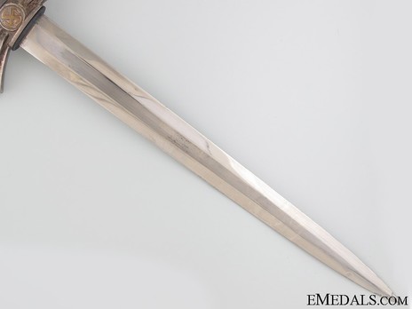 Luftwaffe David Malsch-made 1st pattern Dagger Obverse Blade Detail