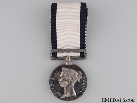 Silver Medal (with "TRAFALGAR" clasp) Obverse