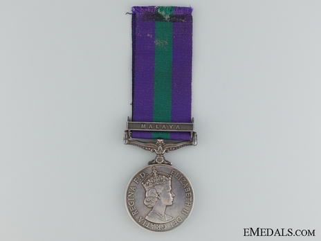 Silver Medal (with "MALAYA” clasp) (1955-1956) Obverse