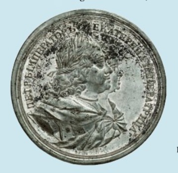 Coronation of the Empress Catherine I Table Medal