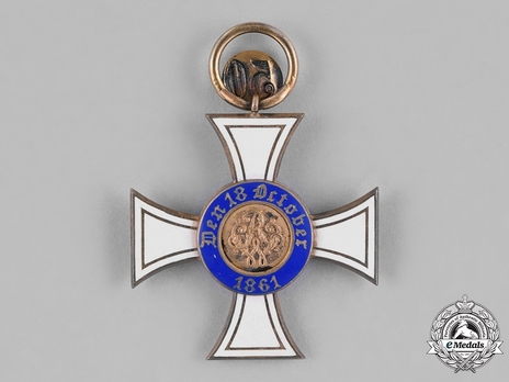 Order of the Crown, Civil Division, Type II, III Class Cross (with jubilee number, in silver gilt) Reverse