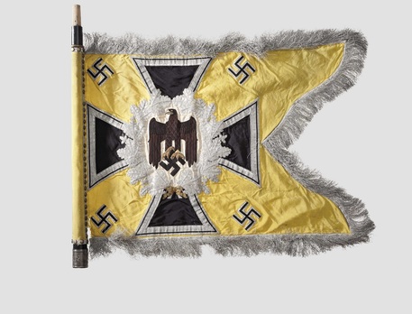 German Army General Army Unit Flag (Signal troops Motorized and Mounted version) Obverse