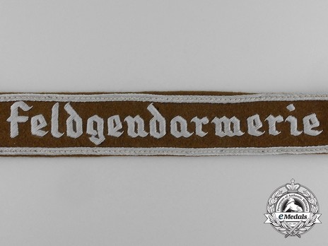 German Army Feldgendarmerie Cuff Title Obverse Detail