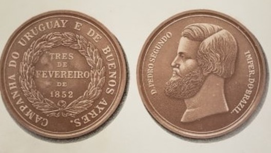 Medal for Uruguay and Buenos Aires, Copper Medal Obverse and Reverse
