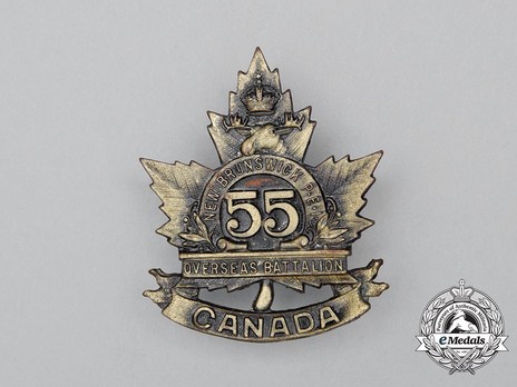 55th Infantry Battalion Other Ranks Cap Badge Obverse