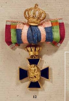 Royal Order of Merit of St. Michael, III Class Cross Miniature Obverse