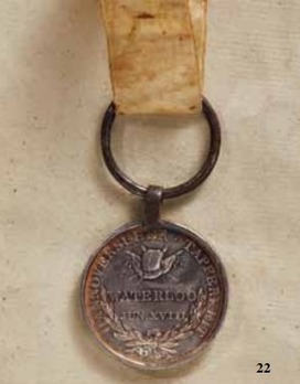 Waterloo Medal (stamped) Reverse