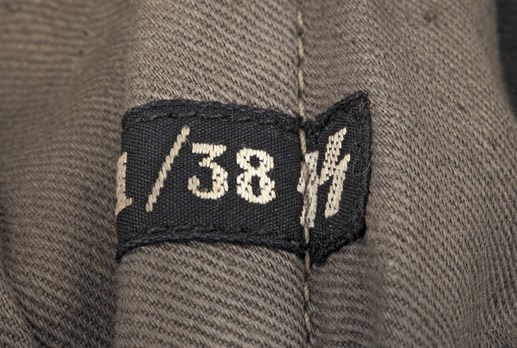 Allgemeine SS Field Cap M34 (Field-Grey version) Stamp Detail