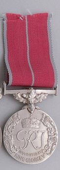 Silver Medal (for Military, with King George VI "GRI" cypher) Reverse