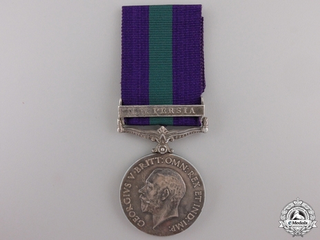 Silver Medal (with "N.W. PERSIA” clasp) (1918-1930) Obverse