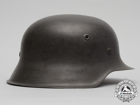 Waffen-SS Single Decal Steel Helmet M42 Right