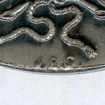 Silver Medal (London manufacture, stamped "JRG") Reverse Detail