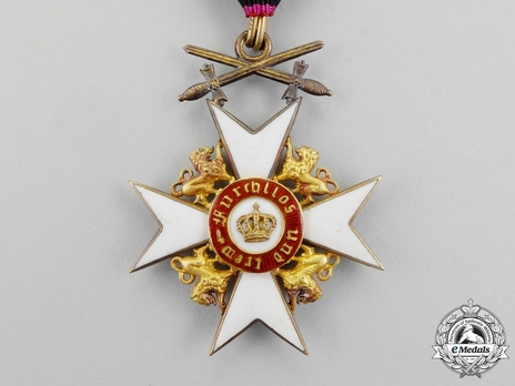 Order of the Württemberg Crown, Military Division, Knight's Cross (with lions) Reverse