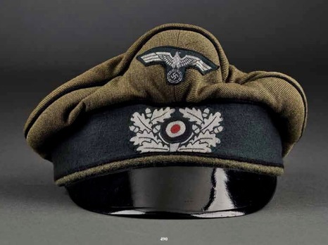 German Army Engineer Officer's Old Style Visor Cap Front