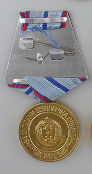 Construction Troops Long Service Medal, I Class (second issue) Reverse
