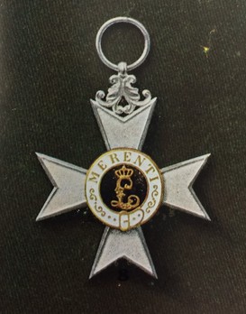 Order of Military Merit, Civil Division, II Class Military Merit Cross (without crown) Obverse