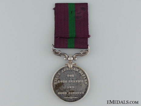 King's African Rifles Long Service and Good Conduct Medal Reverse