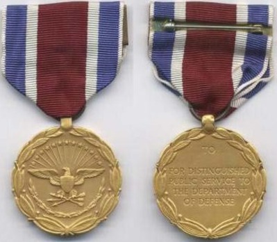Department of Defense Medal for Distinguished Public Service Obverse and Reverse