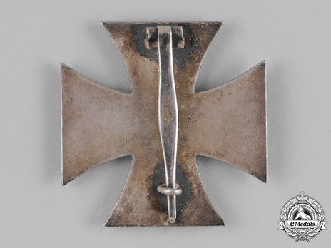 Iron Cross I Class, by P. Meybauer (late pin, marked) Reverse