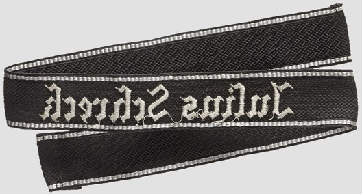 Allgemeine SS 1st Standarte Honorary Cuff Title Reverse