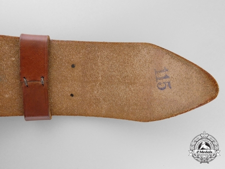 NSDAP Leather Belt Strap Reverse