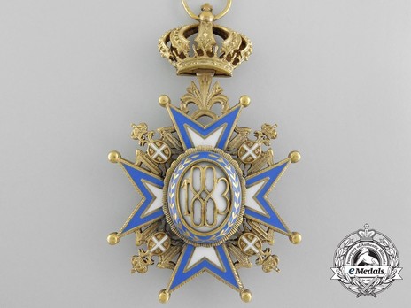 Order of Saint Sava, Type III, I Class Reverse
