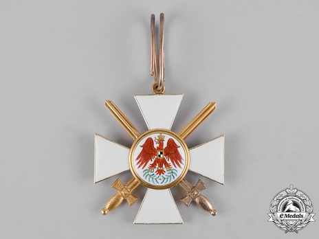 Order of the Red Eagle, Type V, Military Division, II Class Cross (in gold) Obverse