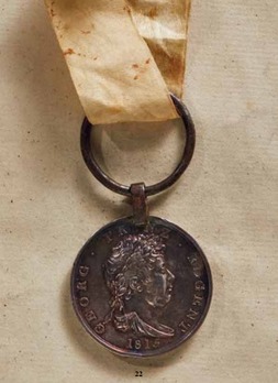 Waterloo Medal (stamped) Obverse