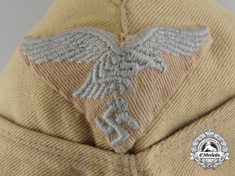 Luftwaffe NCO/EM Ranks Tropical Field Cap Eagle Detail