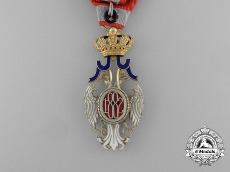 Order of the White Eagle, Type II, Civil Division, IV Class Reverse