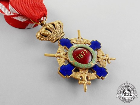 The Order of the Star of Romania, Type II, Military Division, Officer's Cross Reverse