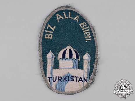 German Army Turkistan Legion Sleeve Insignia (1st version) Obverse