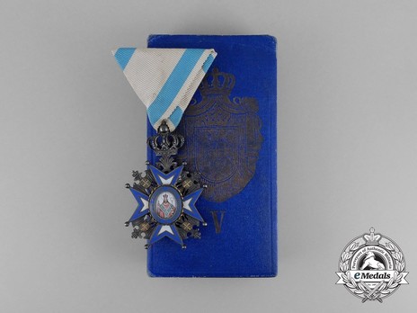 Order of Saint Sava, Type III, V Class Case of Issue
