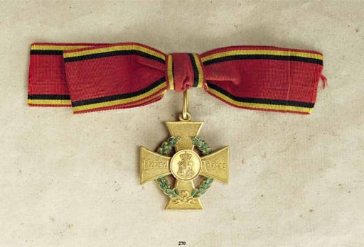 Decoration for Art and Science, I Class Gold Cross Obverse