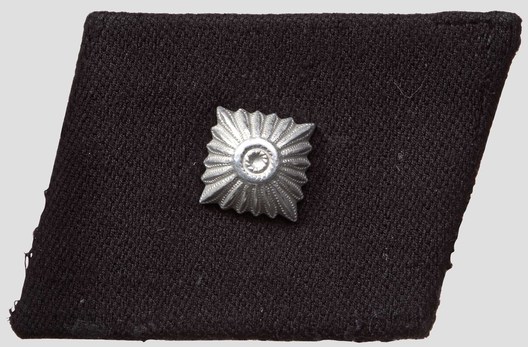 Allgemeine SS Unterscharführer Collar Tabs (post-1940 version) Obverse