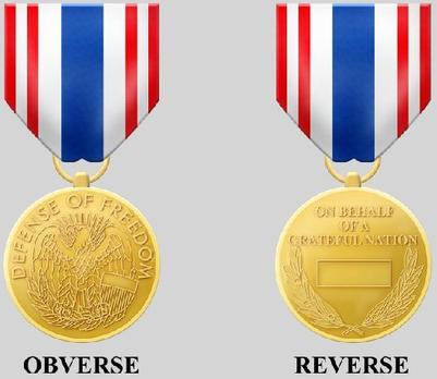 Secretary of Defense Medal for the Defense of Freedom Obverse and Reverse